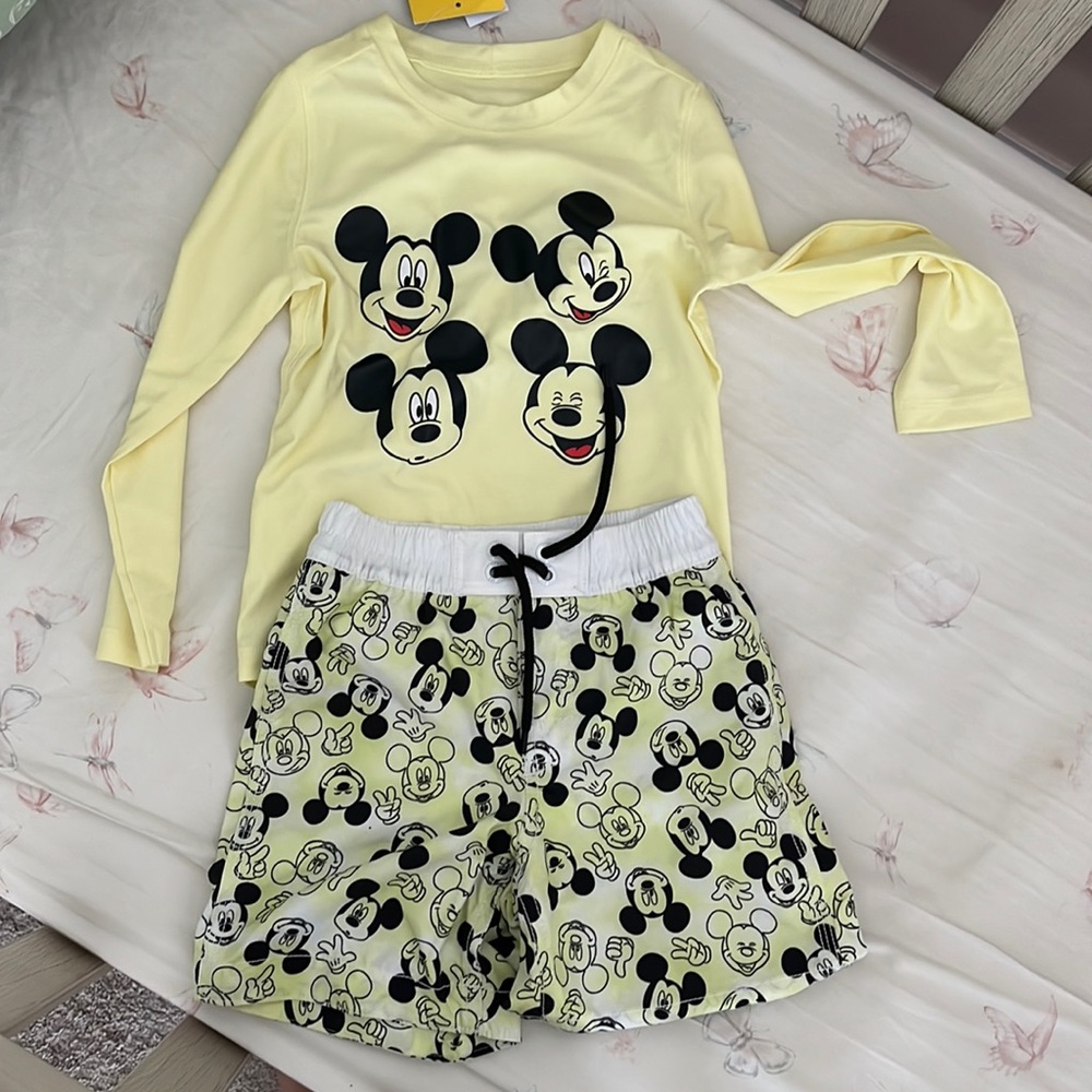 NWT boys Mickey Mouse swimsuit